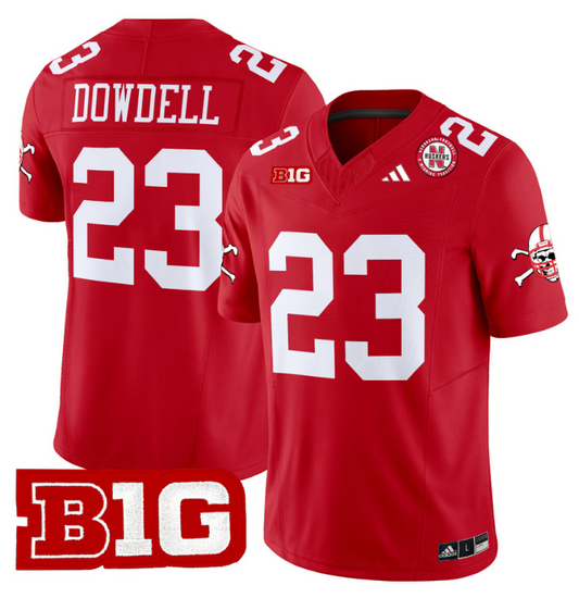 Dante Dowdell Jersey #23 Nebraska Cornhuskers 2024 Vapor V2 Football Red