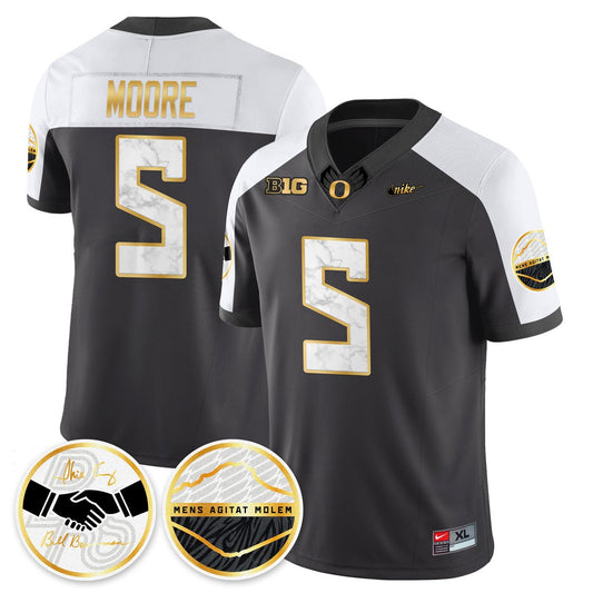 Dante Moore Jersey #5 Oregon Ducks 2025 Shoe Duck Stitched Black Alter