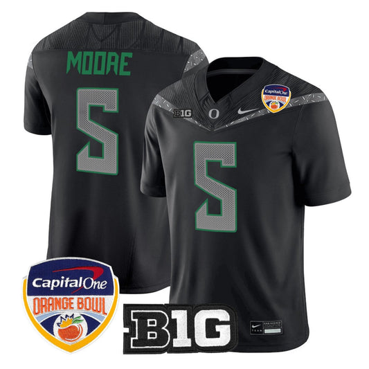 Dante Moore Jersey #5 Oregon Ducks 2026 Orange Bowl Patch Vapor Stitched
