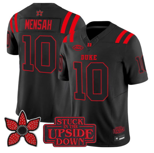 Darian Mensah Jersey #10 Duke Blue Devils Stranger Things Edition Stitched
