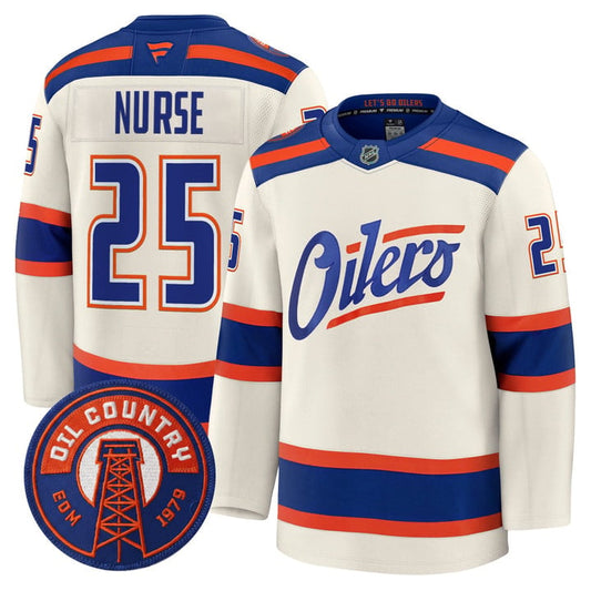 Darnell Nurse Jersey #25 Edmonton Oilers 2025 -2026 Premium All Stitched