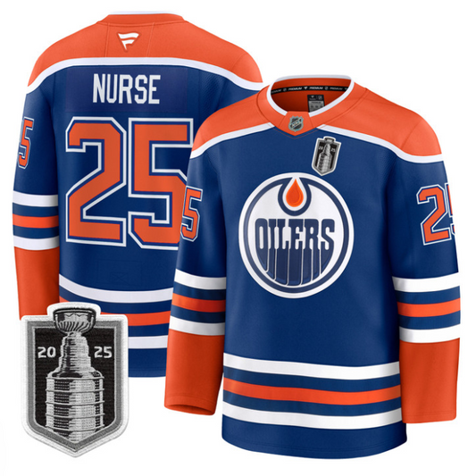 Darnell Nurse Jersey #25 Edmonton Oilers 2025 Stanley Cup Final Stitched Home
