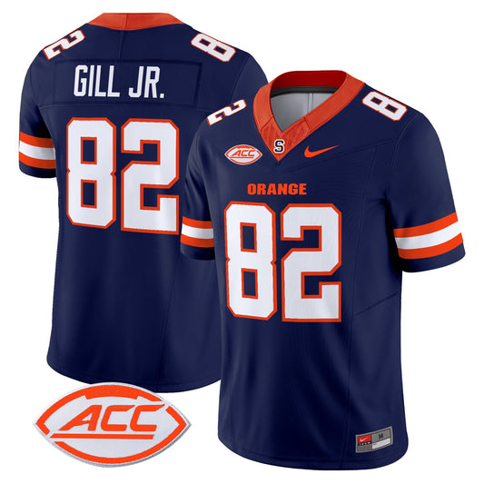 Darrell Gill Jr Jersey #82 Syracuse Orange 2025 Limited Stitched Navy