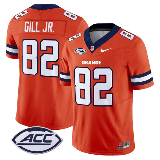 Darrell Gill Jr Jersey #82 Syracuse Orange 2025 Limited Stitched Orange