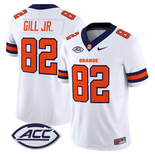 Darrell Gill Jr Jersey #82 Syracuse Orange 2025 Limited Stitched White