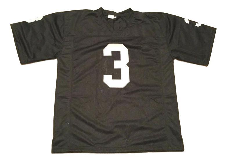 Daryle Lamonica Jersey #3 Custom Unsigned Football Stitched Black