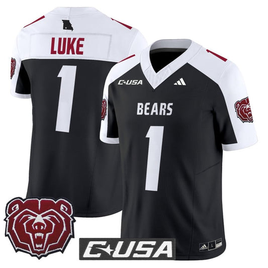 Dash Luke Jersey #1 Missouri State Bears 2025 Vapor Limited Stitched