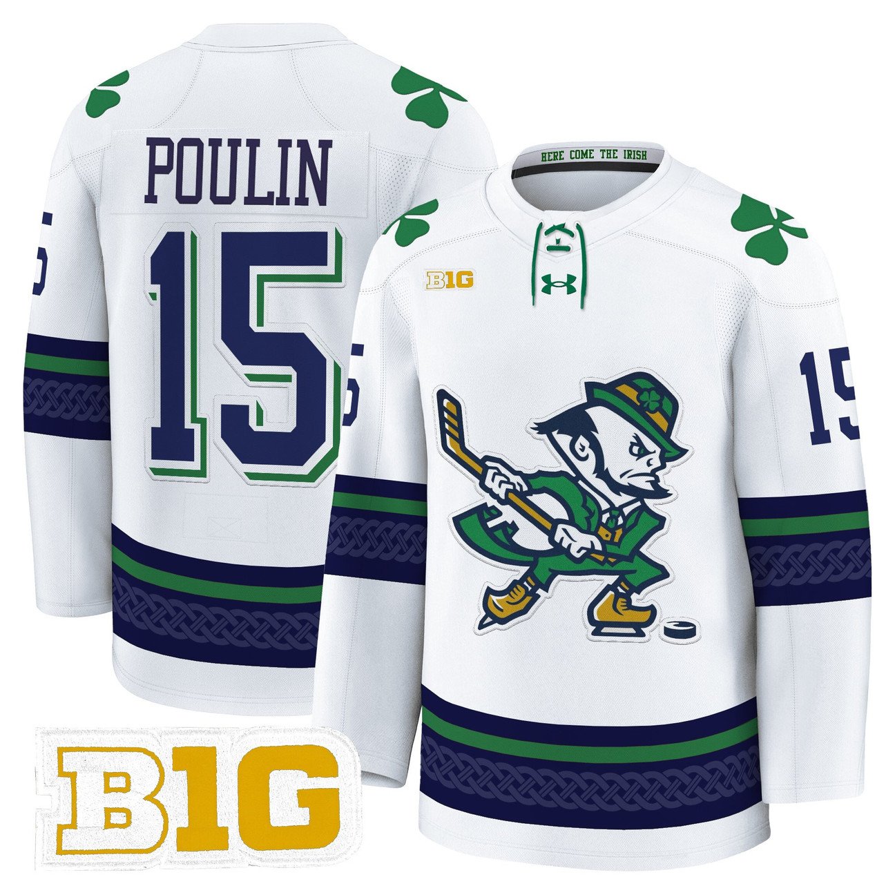 Dave Poulin Jersey #15 Notre Dame Fighting Irish 2025-26 Premium Stitched