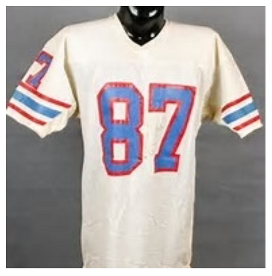 David Casper Jersey Houston Oilers Custom Throwback Football White