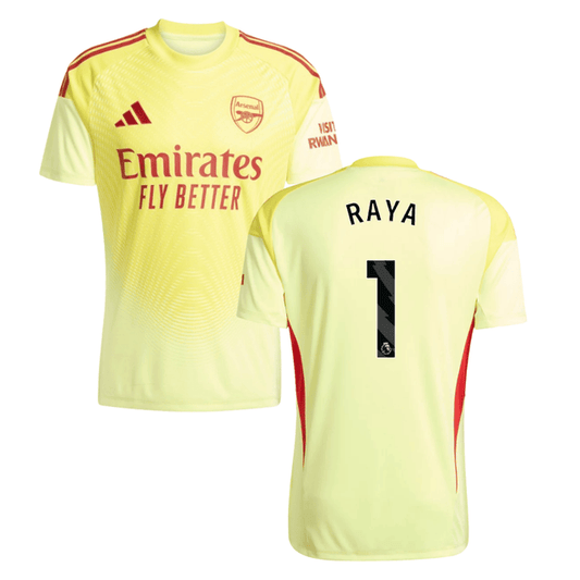 David Raya 1 Arsenal 2025-26 Home Goalkeeper Match Jersey – Yellow