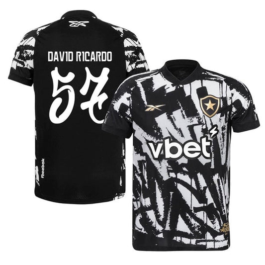 David Ricardo #57 Botafogo 2025-26 Fourth Jersey – Black