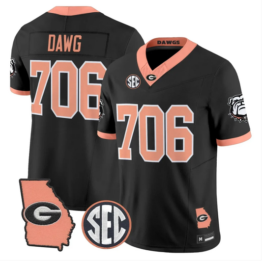 Dawg Jersey #706 Georgia Bulldogs 2026 The Big Peach Stitched