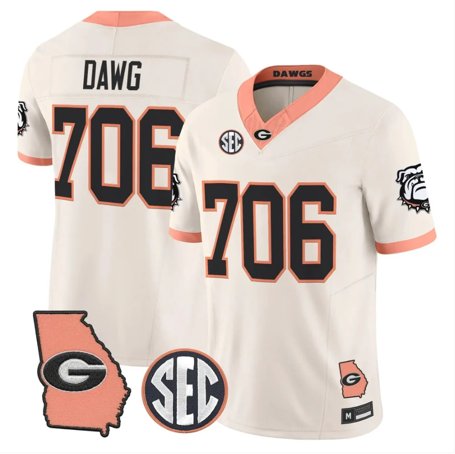 Dawg Jersey #706 Georgia Bulldogs 2026 The Big Peach Stitched