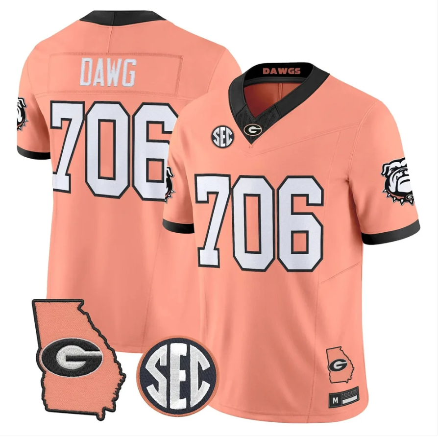 Dawg Jersey #706 Georgia Bulldogs 2026 The Big Peach Stitched