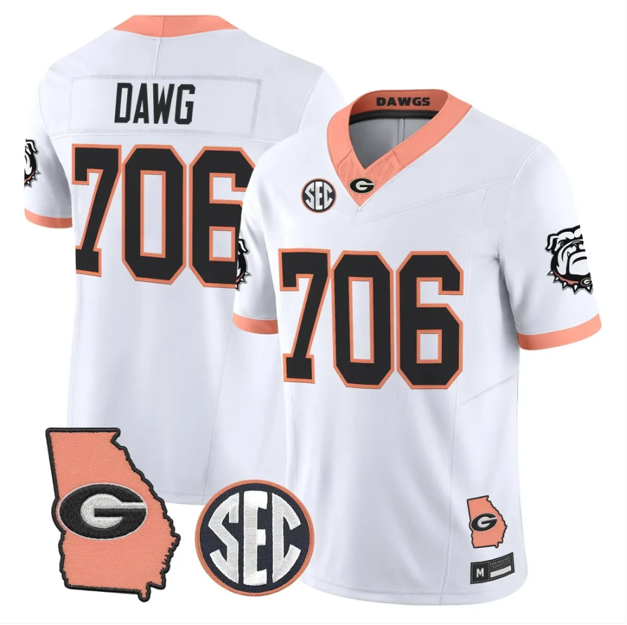 Dawg Jersey #706 Georgia Bulldogs 2026 The Big Peach Stitched