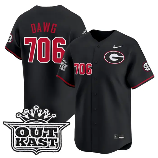 Dawg Jersey #706 Georgia Bulldogs Baseball 2026 Outkast Stitched