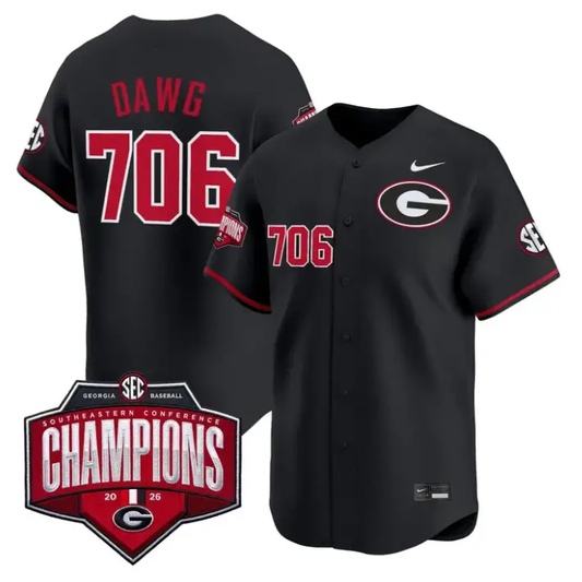 Dawg Jersey #706 Georgia Bulldogs Southeastern Champions 2026 Stitched