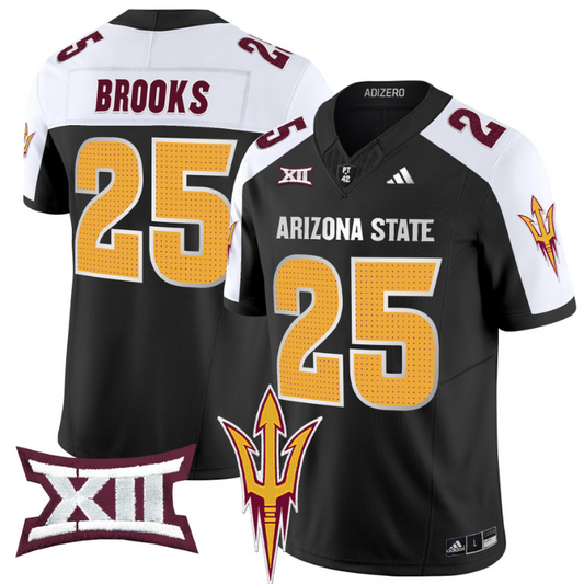 DeCarlos Brooks Jersey #25 Arizona State Sun Devils 2024 Vapor Limited Black Alternate