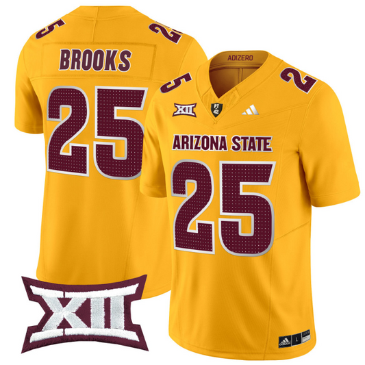 DeCarlos Brooks Jersey #25 Arizona State Sun Devils 2024 Vapor Limited Gold