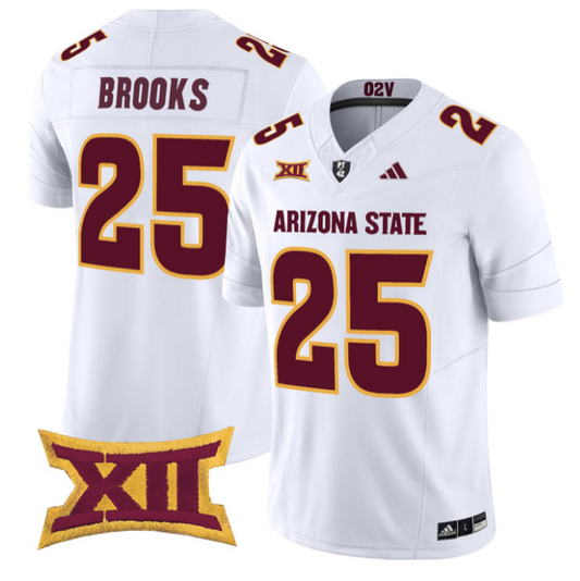DeCarlos Brooks Jersey #25 Arizona State Sun Devils 2025 Stitched White