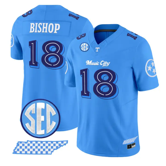 DeSean Bishop Jersey #18 Tennessee Vols Music City Edition Stitched
