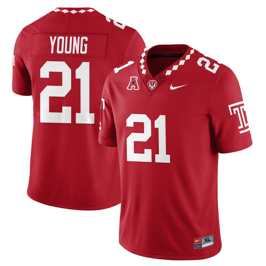 Evan Simon Jersey #12 Temple Football 2025 Vapor Limited Stitched White