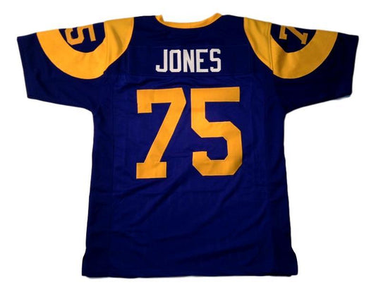 Deacon Jones Jersey #75 Custom Unsigned Football Stitched Blue