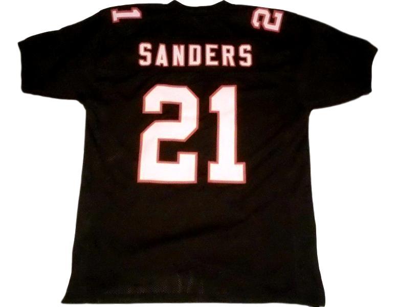 Deion Sanders Jersey #21 Custom Unsigned Football Stitched Black