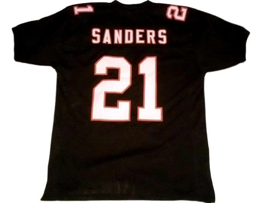 Deion Sanders Jersey #21 Custom Unsigned Football Stitched Black