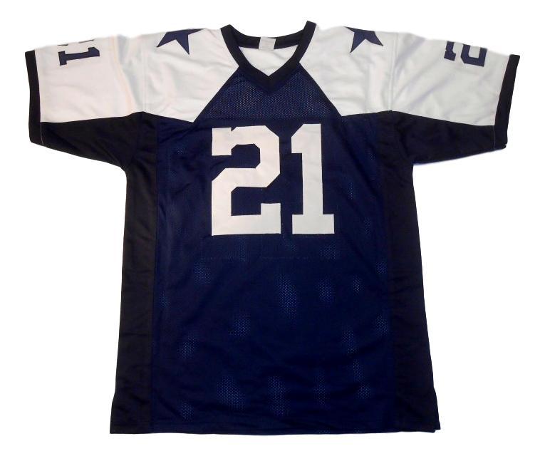 Deion Sanders Jersey #21 Custom Unsigned Football Stitched Blue