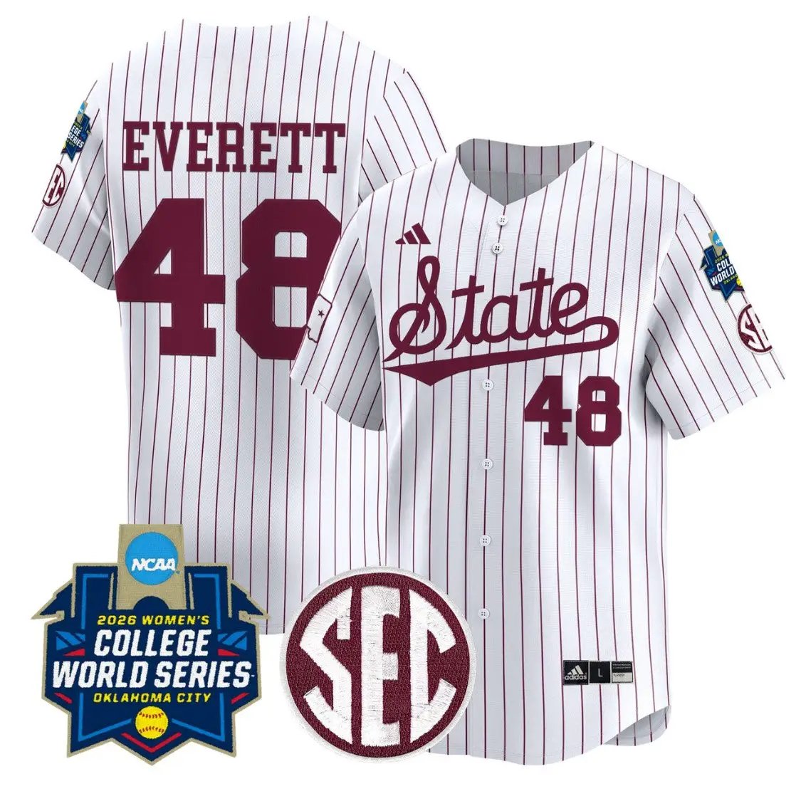 Delainey Everett Jersey #48 State Softball 2026 World Series Stitched