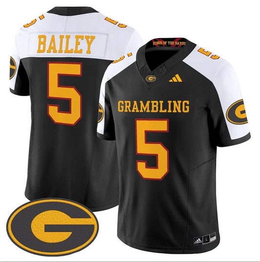 Deljay Bailey Jersey #5 Grambling Tigers 2025 Vapor Limited Stitched