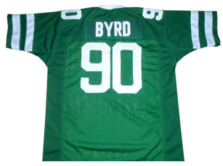 Dennis Byrd Jersey New York Jets Custom Throwback Football Green