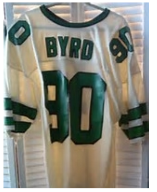 Dennis Byrd Jersey New York Jets Custom Throwback Football White