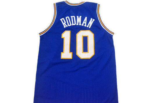 Dennis Rodman Jersey #10 Oklahoma Savages Basketball Blue