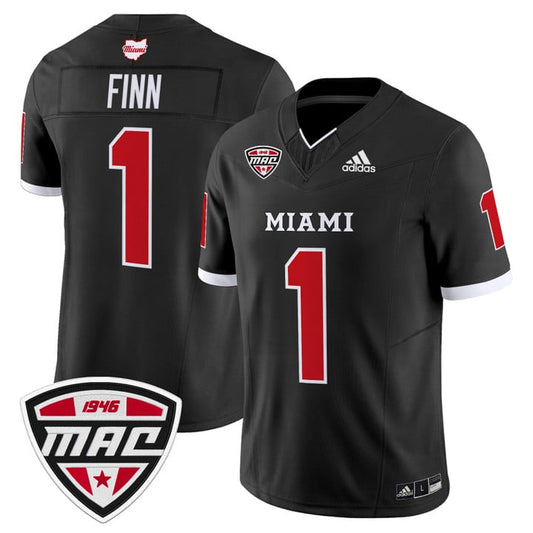 Dequan Finn Jersey #1 Miami OH RedHawks 2025 Vapor Limited Stitched