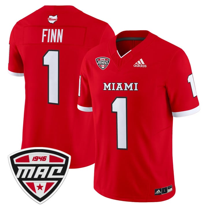 Dequan Finn Jersey #1 Miami OH RedHawks 2025 Vapor Limited Stitched