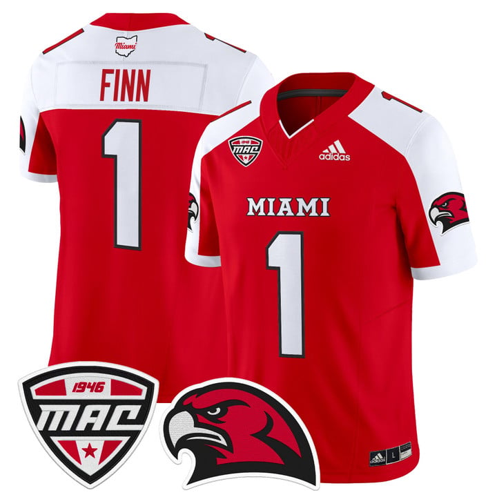 Dequan Finn Jersey #1 Miami OH RedHawks 2025 Vapor Limited Stitched