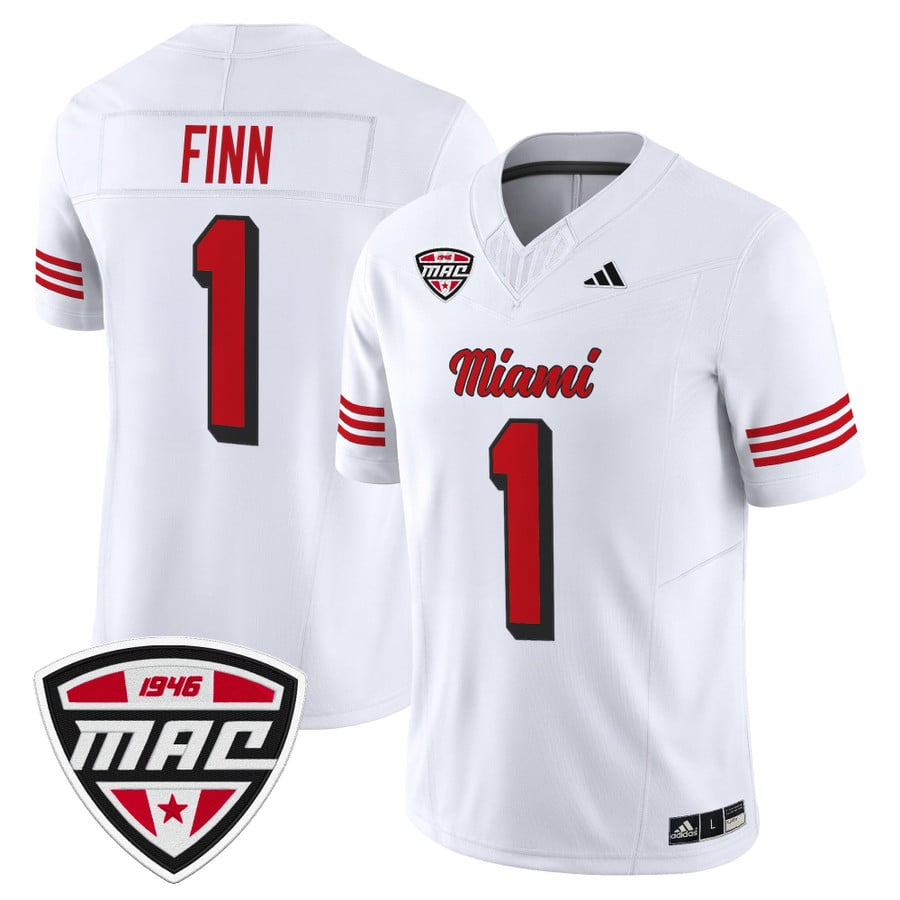 Dequan Finn Jersey #1 Miami OH RedHawks 2025 Vapor Limited Stitched
