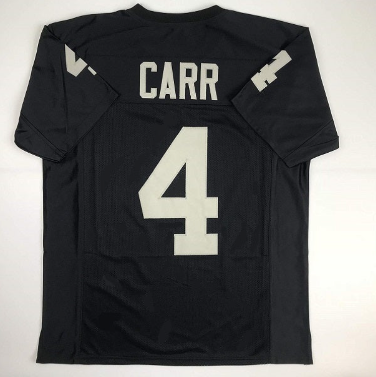 Derek Carr Jersey Oakland Raiders Custom Throwback Football