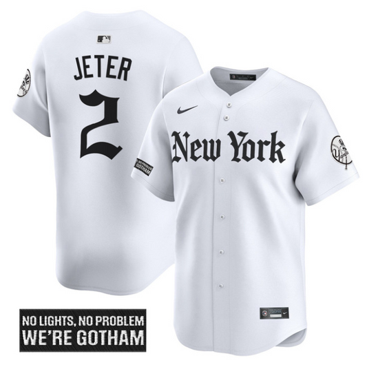Derek Jeter Jersey #2 New York Yankees Gothic Legacy Edition Vapor Premier Stitched White