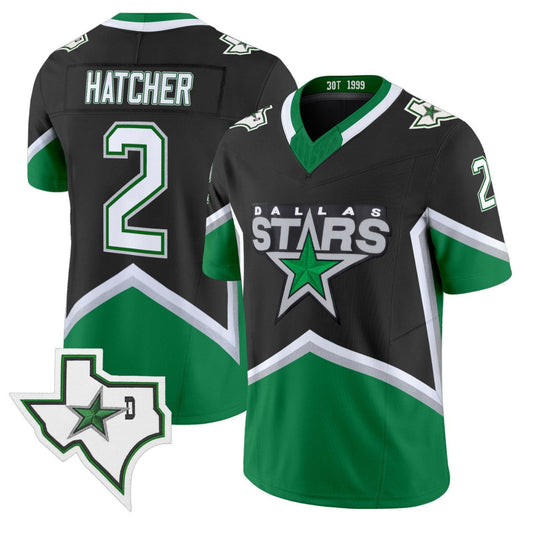 Derian Hatcher Jersey #9 Dallas Stars 99 Throwback Vapor Football Style Stitched