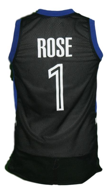 Derrick Rose Jersey #1 Meanstreets Express College Basketball Black
