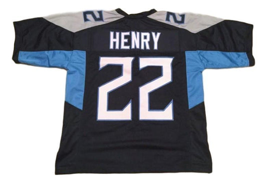 Derrick Henry Jersey #22 Custom Unsigned Football Stitched Navy Blue