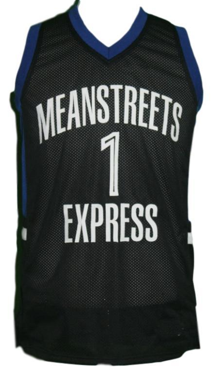 Derrick Rose Jersey #1 Meanstreets Express College Basketball Black