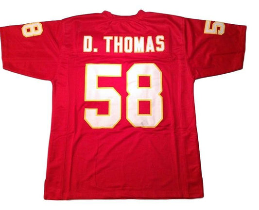Derrick Thomas Jersey #58 Custom Unsigned Football Stitched Red