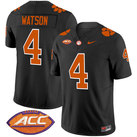 Deshaun Watson Jersey #4 Clemson Tigers 2025 Vapor Limited Stitched Black