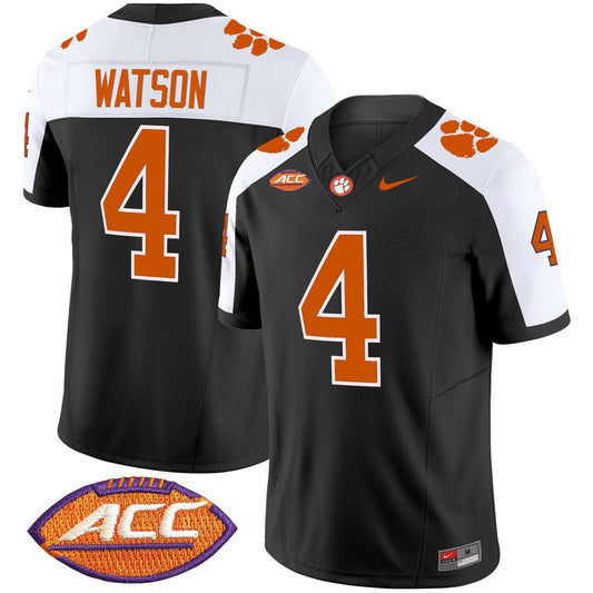 Deshaun Watson Jersey #4 Clemson Tigers 2025 Vapor Limited Stitched Black Alter