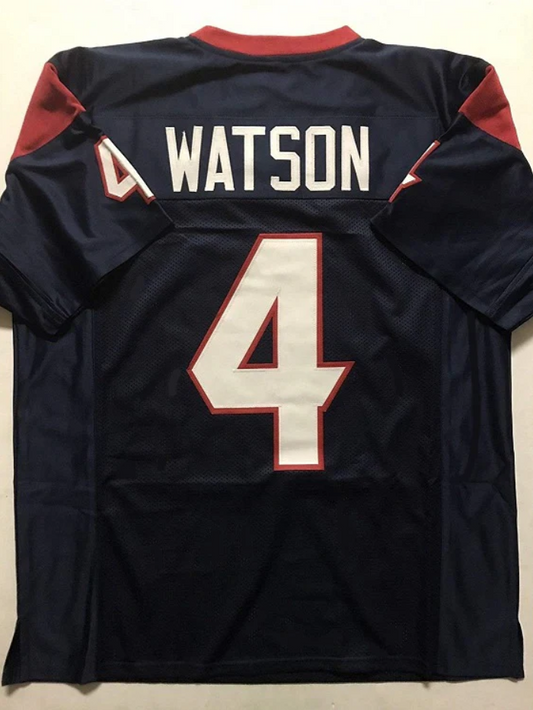 Deshaun Watson Jersey Houston Texans Custom Throwback Football