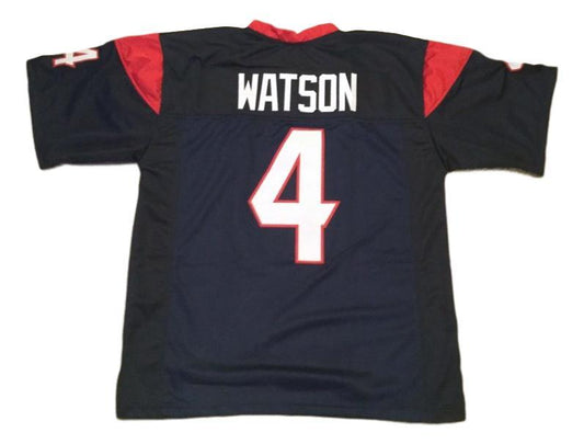 Deshaun Watson Jersey #4 Custom Unsigned Football Stitched Blue